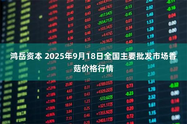 鸿岳资本 2025年9月18日全国主要批发市场香菇价格行情