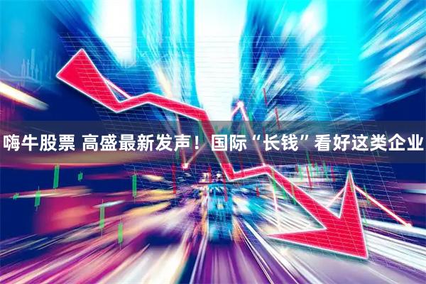 嗨牛股票 高盛最新发声！国际“长钱”看好这类企业
